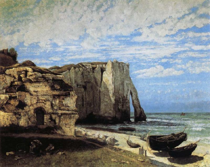 Courbet, Gustave The Cliff at Etretat after the Storm China oil painting art
